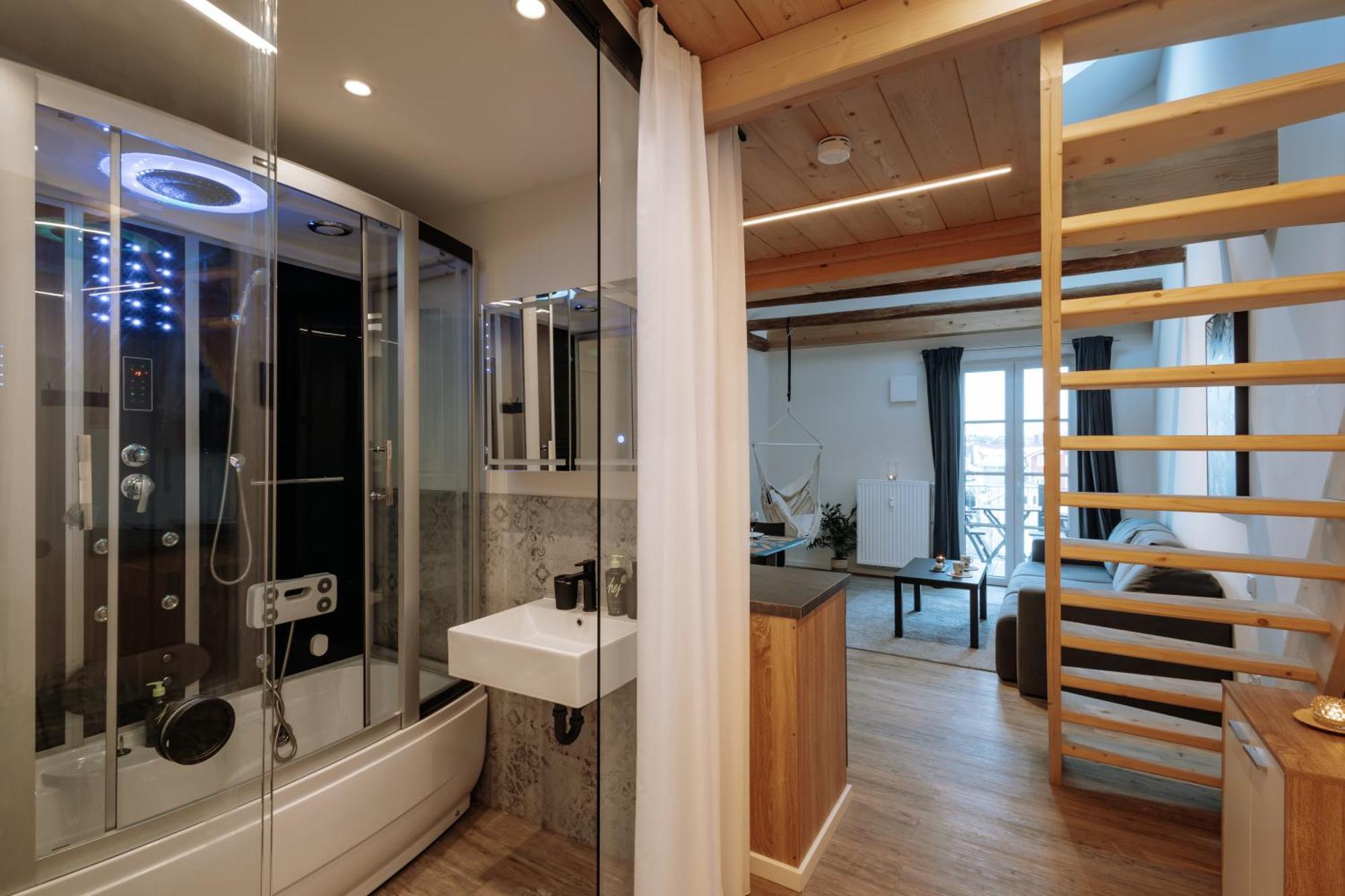 Appartement Modern Elegance Lofts - Wohnen Auf Zwei Ebenen à Passau Extérieur photo