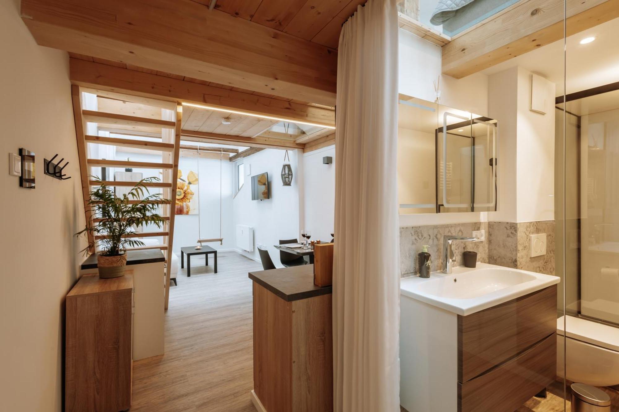 Appartement Modern Elegance Lofts - Wohnen Auf Zwei Ebenen à Passau Chambre photo